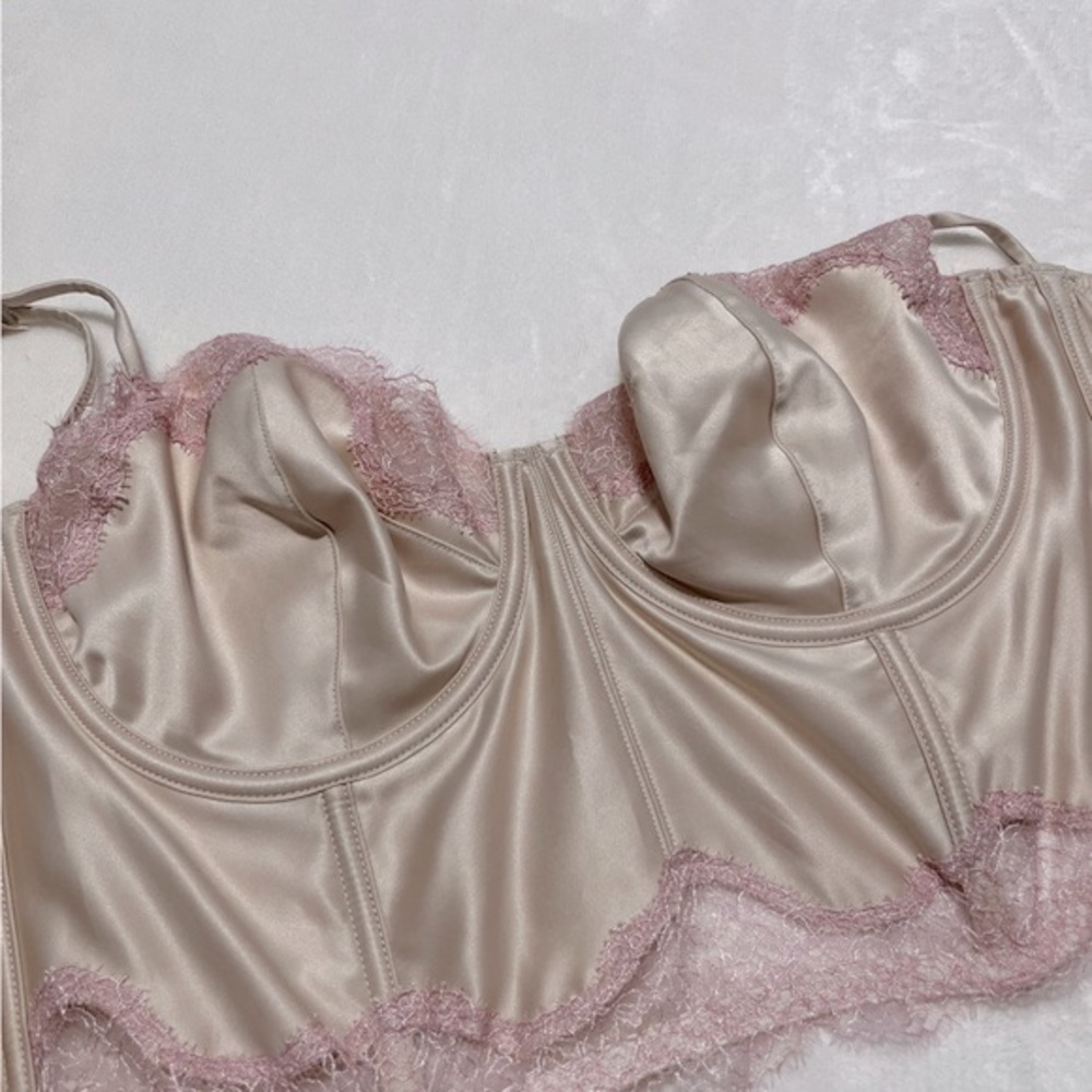 victoria’s secret dream angels unlined long line balconette bra corset - Picture 6 of 15